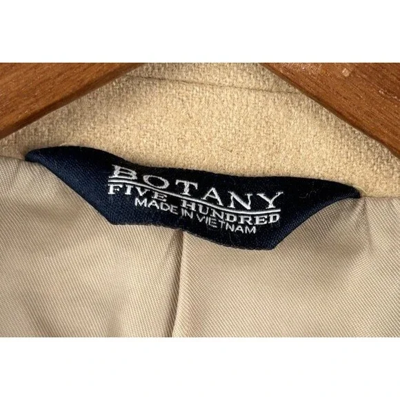 Botany 500 Blazer Jacket Coat Mens 44S Tan Solid 100% Camel Hair Two Buttons